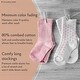preview thumbnail 2 of 4, CozyWay Toddler Knee High Socks, Solid Black White gray, 3 pair