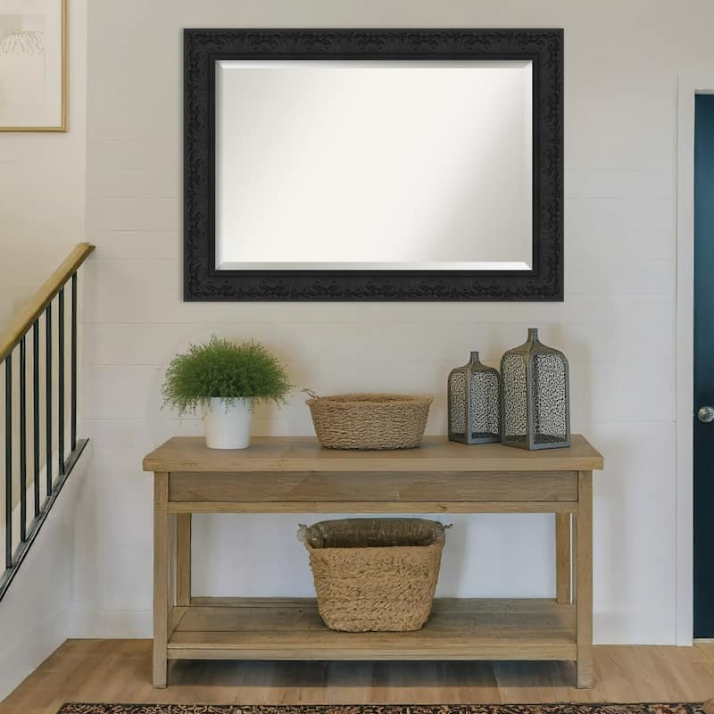 Luxe Beveled Framed Wall Mirror