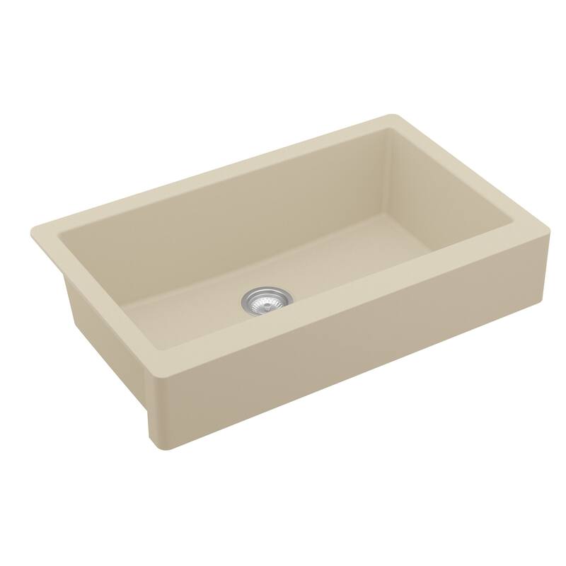 Karran Retrofit Farmhouse Quartz Single Bowl Kitchen Sink Kit