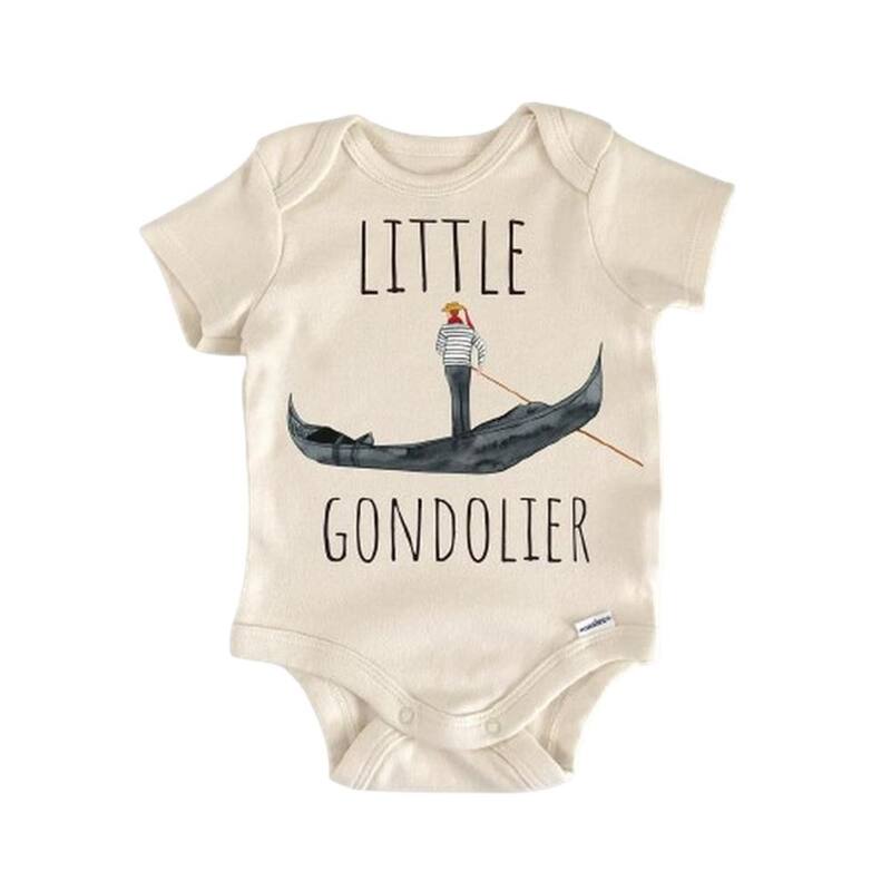 Gondola Venice Italy - Baby Boy Girl Clothes Infant Bodysuit Funny Cute Newborn