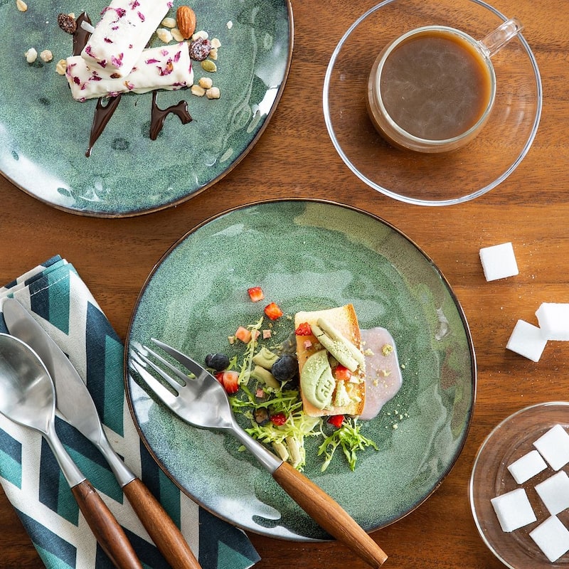 vancasso Starry 4-Piece Stoneware Dessert Plate