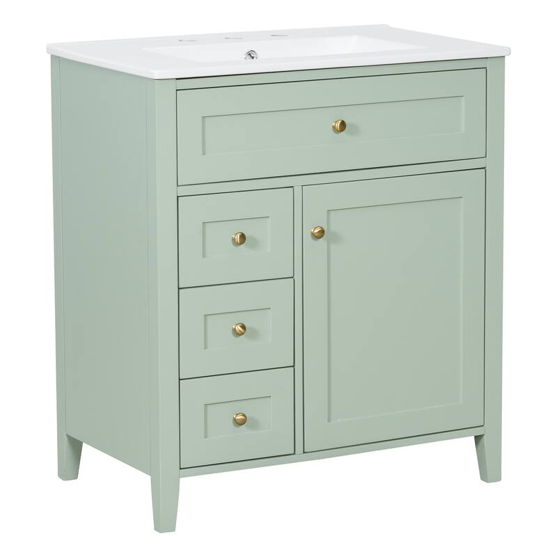 GDFStudio - Oliver Harrington Modern Freestanding Bathroom Vanity with Efficient Storage