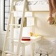 preview thumbnail 20 of 35, Walker Edison Solid Wood Twin Loft Bed with Desk