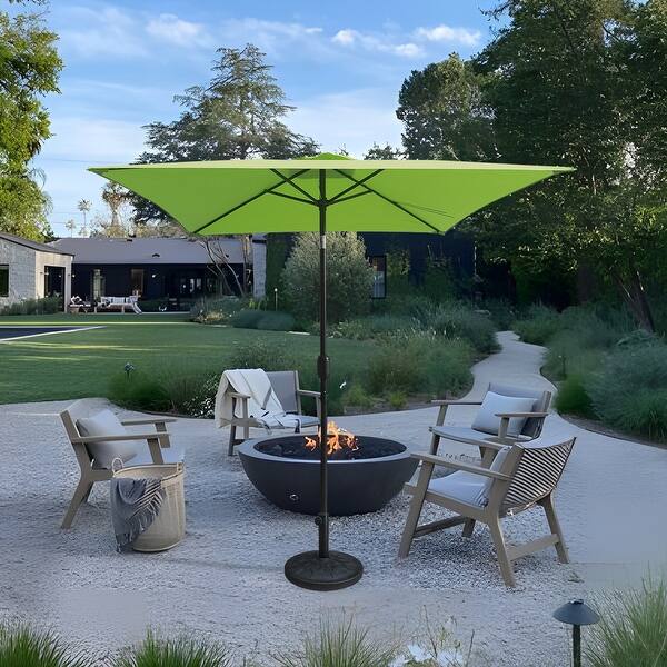 apple green patio umbrella Davee 6.5ft Square Apple Green Color Market Umbrella with Stand/Base - Bed  Bath & Beyond
