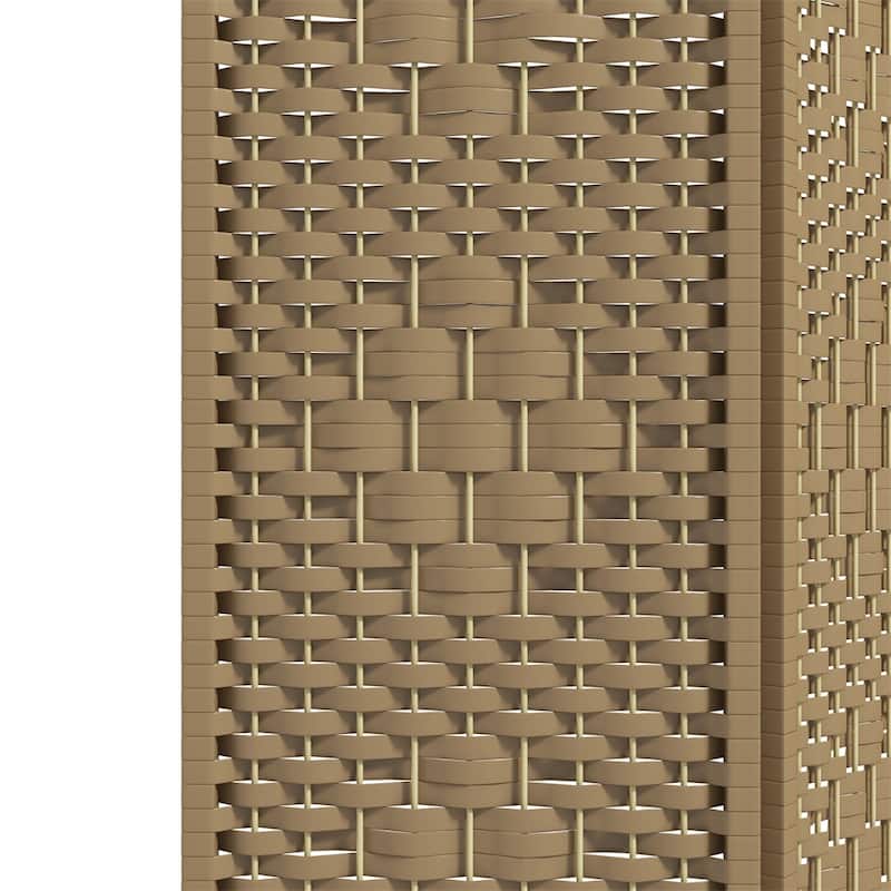 3 Panel Indoor Folding Privacy Screen with Wood Frame