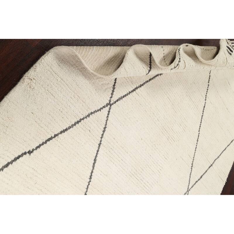 Vegetable Dye Moroccan Berber Oriental Area Rug Handmade Wool Carpet - 5'9" x 9'3"