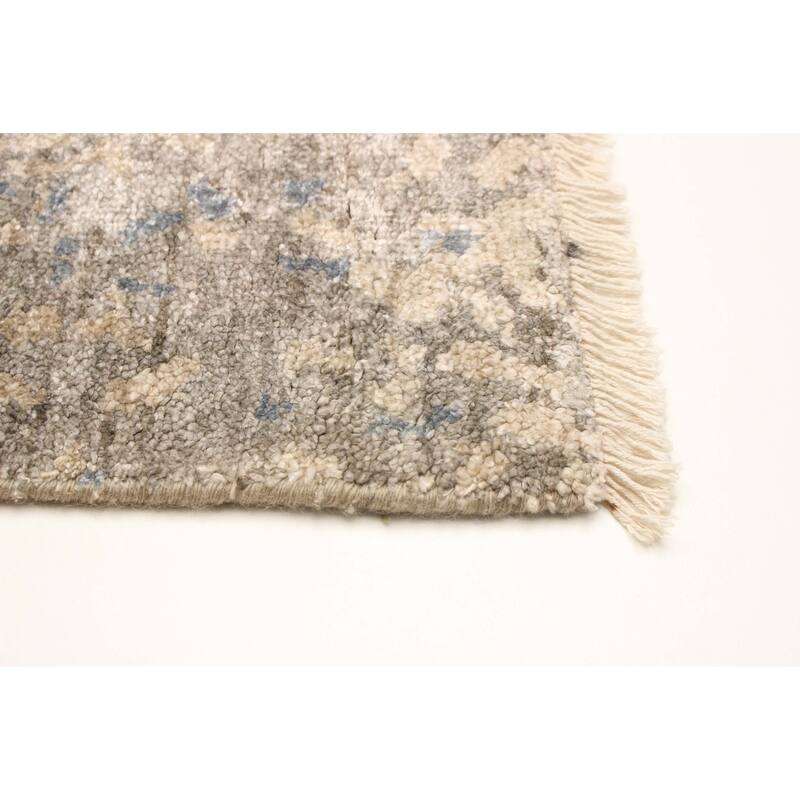 ECARPETGALLERY Hand-knotted Heritage Beige Silk Rug - 5'4 x 7'6