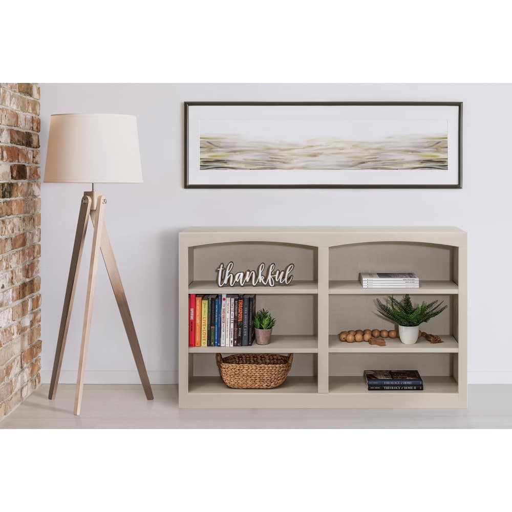 Arch+Haven Solid Wood Bookcase 48 x 30