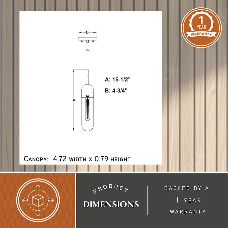 Vaxcel Lighting P0421 5" Wide Suspension Mini Pendant