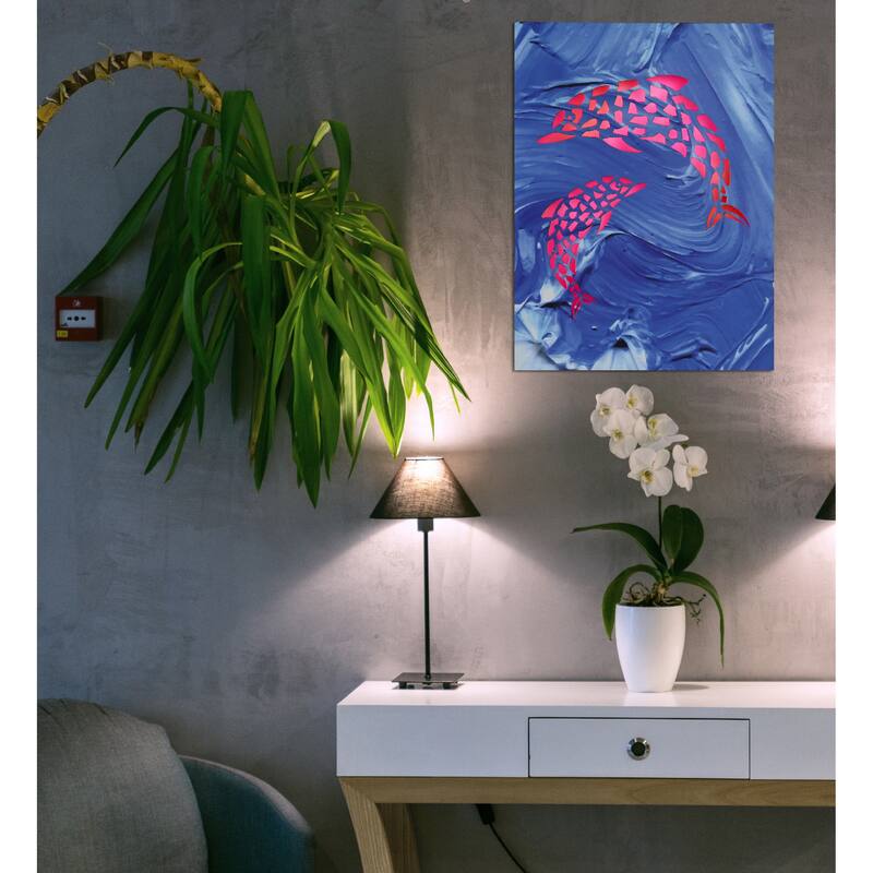 CoTa Global Seahorse, Dolphin, Sea Turtle, Octopus Light LED Wall Art - 15.75 x 11.9 x 1 inches
