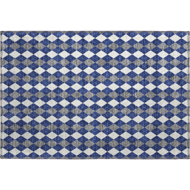 Premium Washable Super Soft Argyle Mayfield Rug