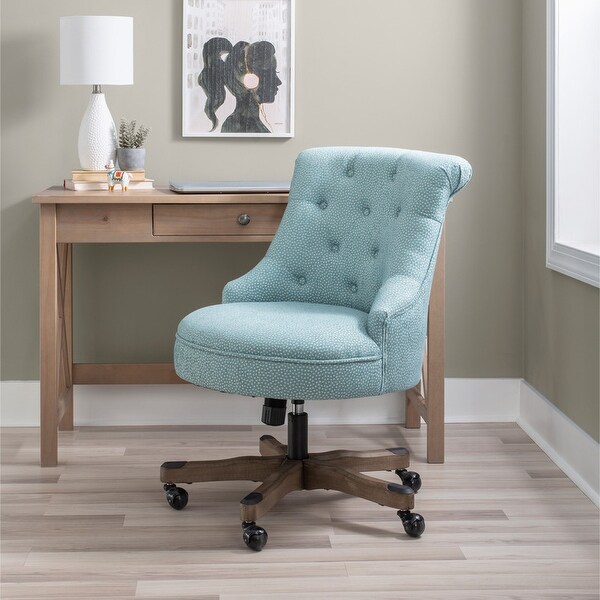 Blue upholstered office hotsell chair