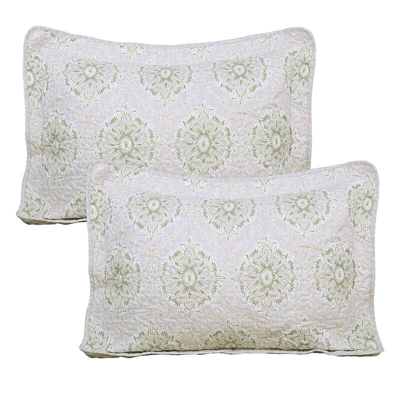 Serenta Bloom Medallion 5 Piece Reversible Quilt Bedspread Set