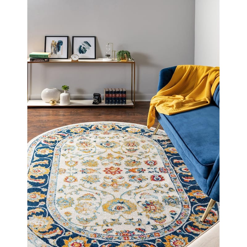 Traditional Taylor Collection Area Rug - Multi - 4'x6' Oval