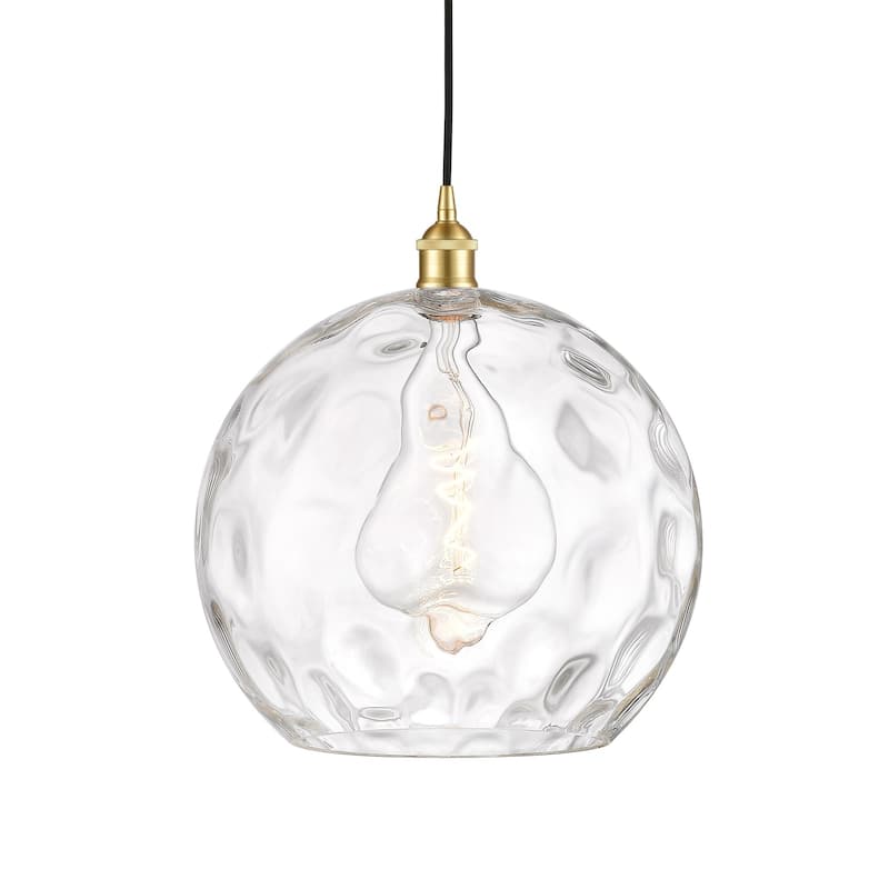 Innovations Lighting 616-1P-16-13 Athens Pendant Athens 13" Wide - Satin Gold / Clear Water Glass