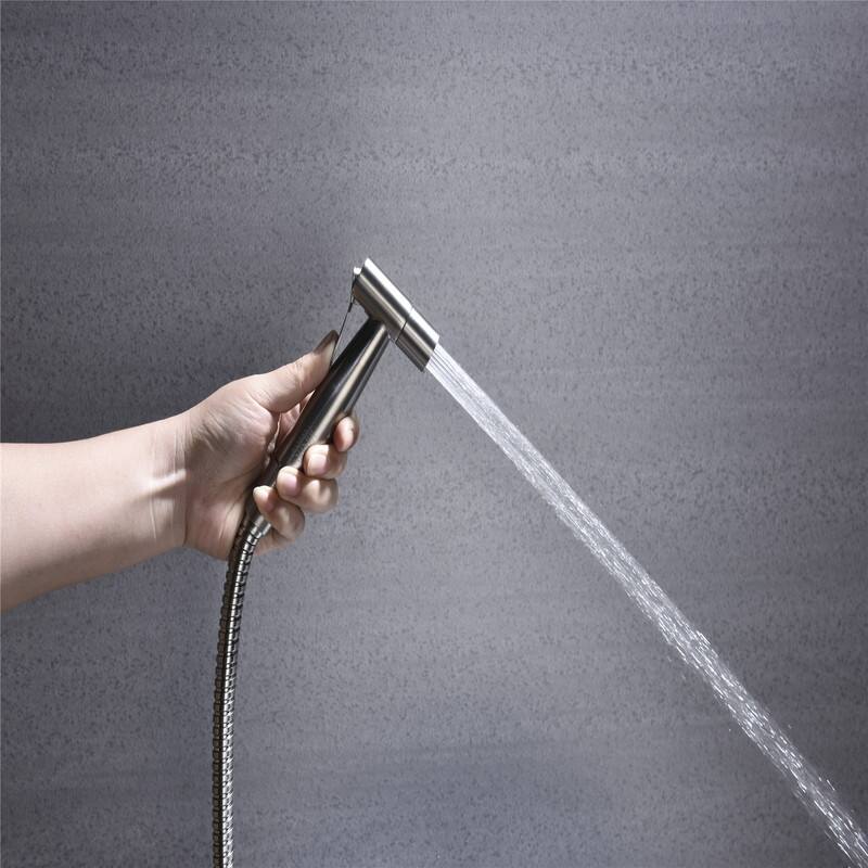 Stainless Steel Toilet Bidet Sprayer, Bathroom Sprayer Kit With Hose Spray Attachment