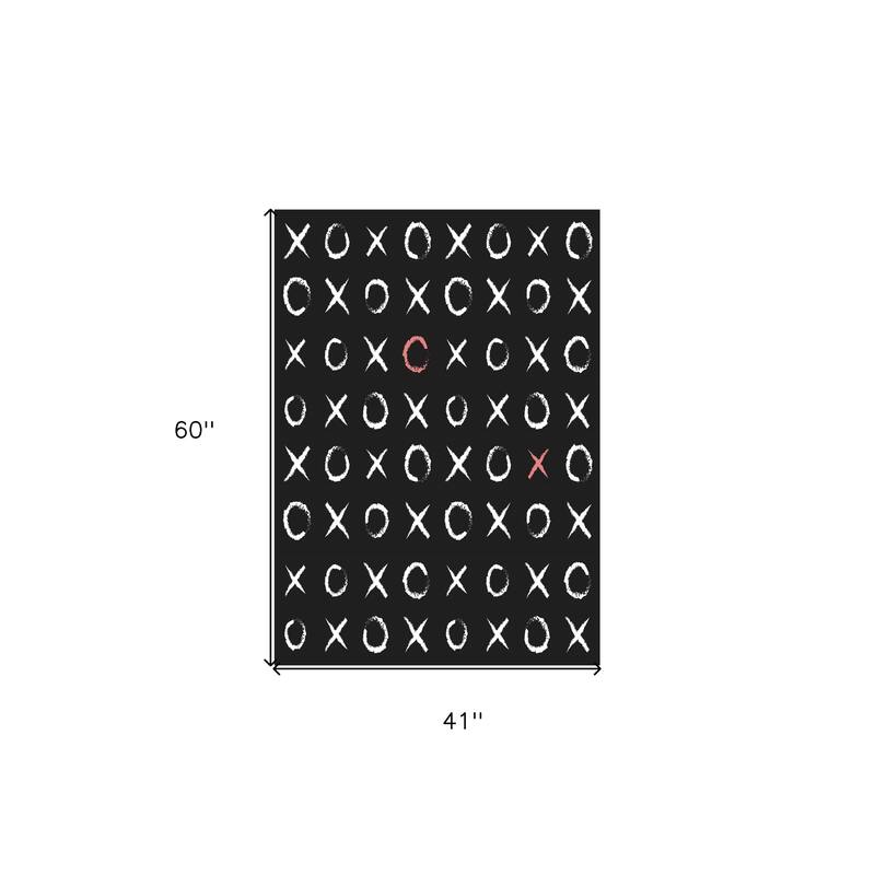 HomeRoots Juvenile/Youth Casual Rectangle Area Rug