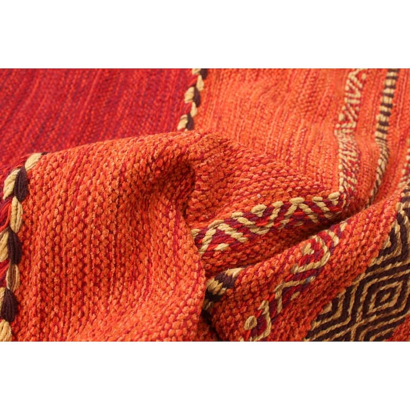 ECARPETGALLERY Arizona Flat-weave Wool Kilim Area Rug