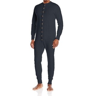 Shop Duofold Black Mens Size 2xl Thermal Union One Piece Pajamas