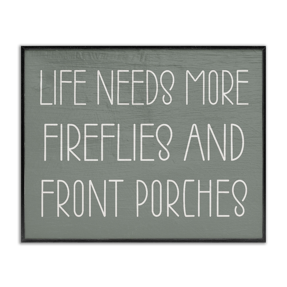 Stupell Fireflies & Front Porches Framed Giclee Art Design By Lil' Rue