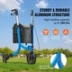 preview thumbnail 2 of 5, 3 Wheels Rollator Walker for Seniors with Large Wheels & Spacious Storage Bag - 33.8" to 38.8" 260 pounds