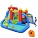 preview thumbnail 1 of 10, Inflatable Bounce House Splash Pool with Water Climb Slide Blower included - Multi - 11.4 ft (L) x 10.3 ft (D) x 8 ft (H) Kids