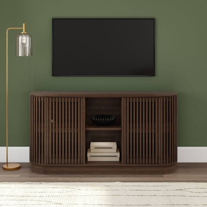 Plank and Beam Contour 2-Door Sideboard/TV Stand with Shelf