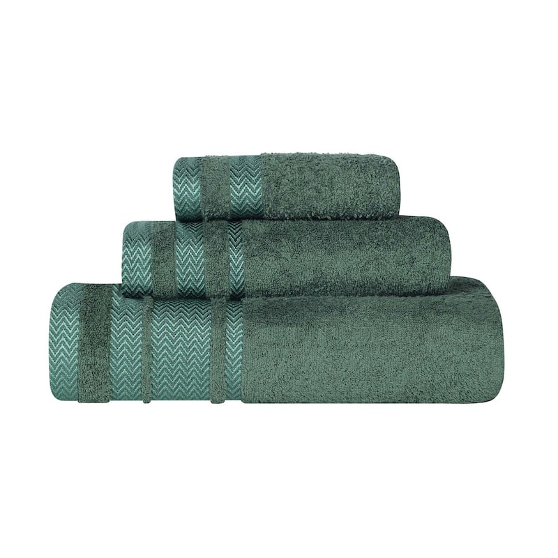Superior Hays Cotton Medium Weight 3 Piece Bathroom Towel Set