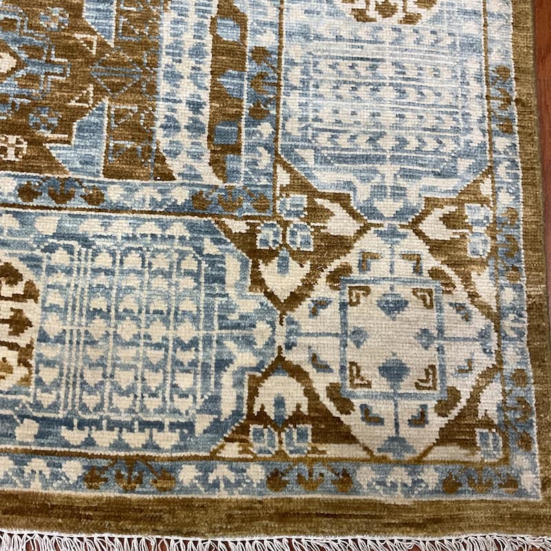 HERAT ORIENTAL Handmade Indo Mamluk Wool Rugs - 10'1" x 13'11"