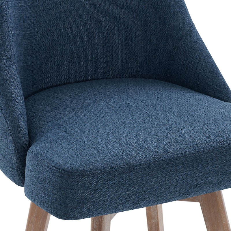 26" Counter Height Swivel Bar Stool, Upholstered Counter Stools - 39.37" (H) x 22.44" (D) x 21.65" (W)