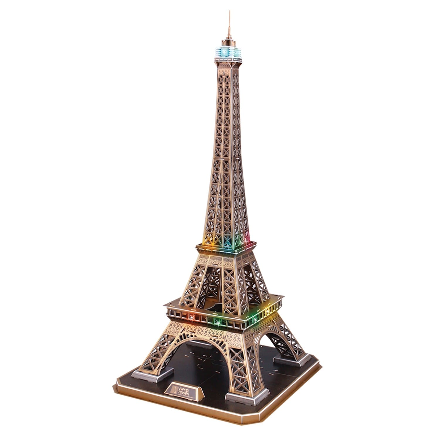 Shop Cubicfun Led Lighted 3d Eiffel Tower Puzzle Light Up 3 D Puzzle Paris France 85 Pieces Multi 15 5 In Overstock 24302782