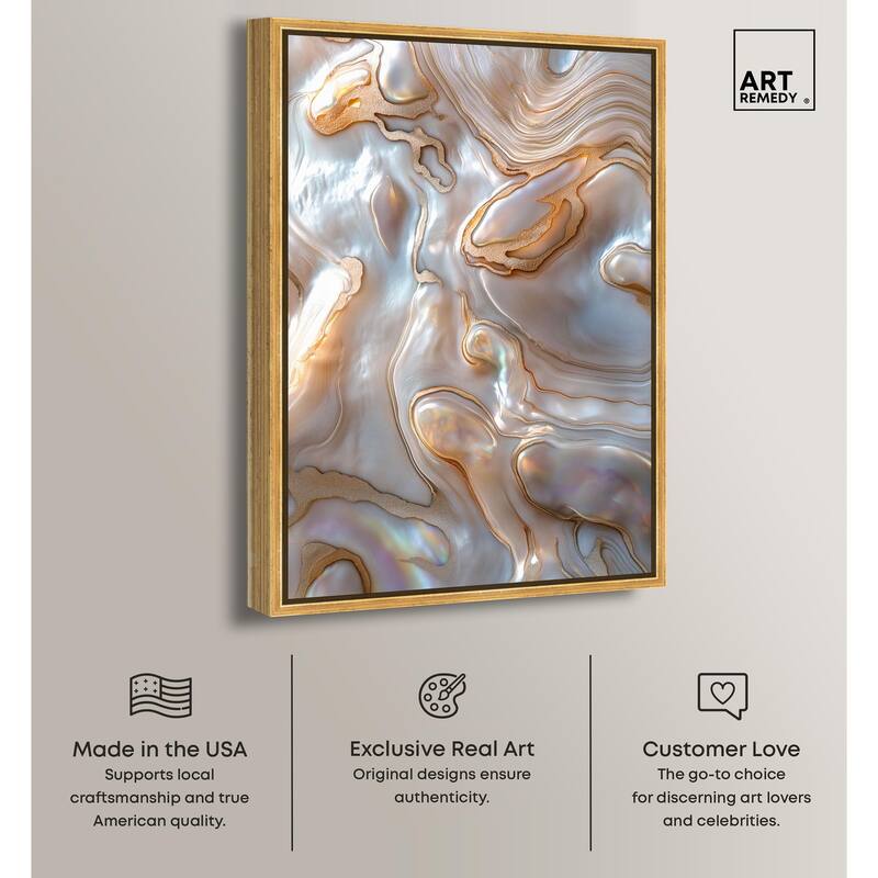 Fluid Preciousness I Canvas by Art Remedy