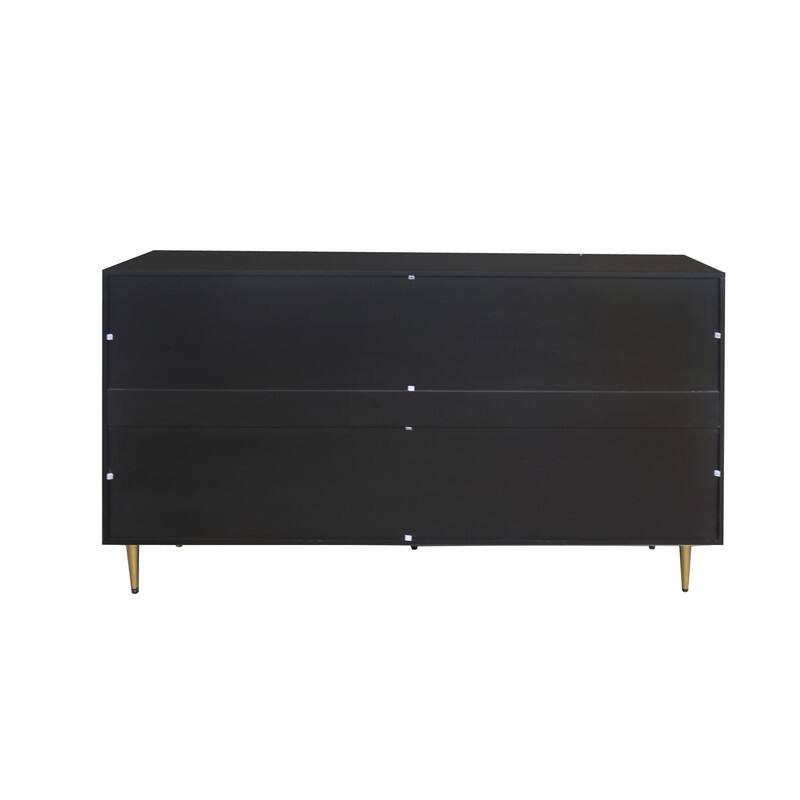 Modern 4-Door Wooden Sideboard Cabinet for Living Room Storage and Organization