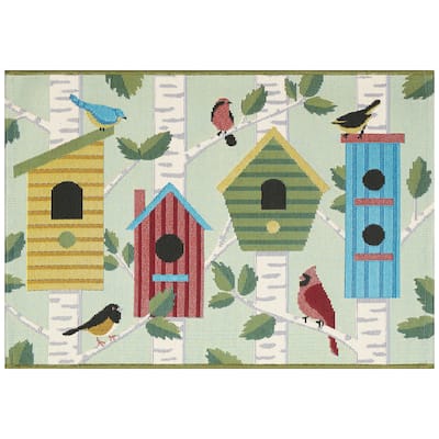 Liora Manne Esencia Bird Condos Indoor/Outdoor Mat