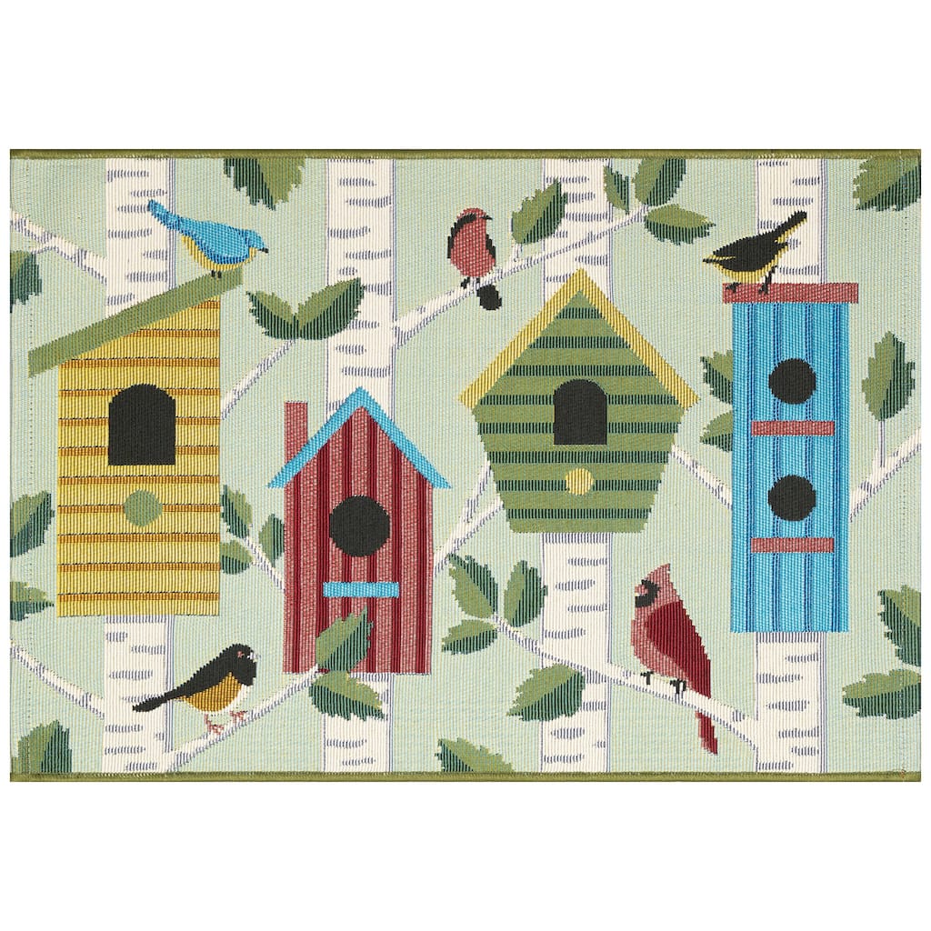 Liora Manne Esencia Bird Condos Indoor/Outdoor Mat