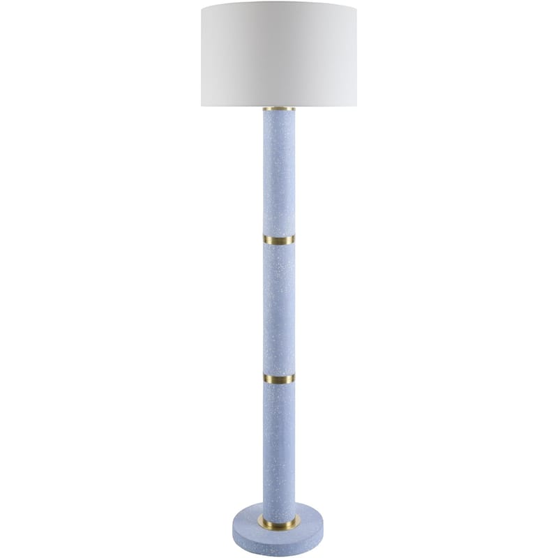 Livabliss Garies Traditional Accent Floor Lamp - Sky Blue