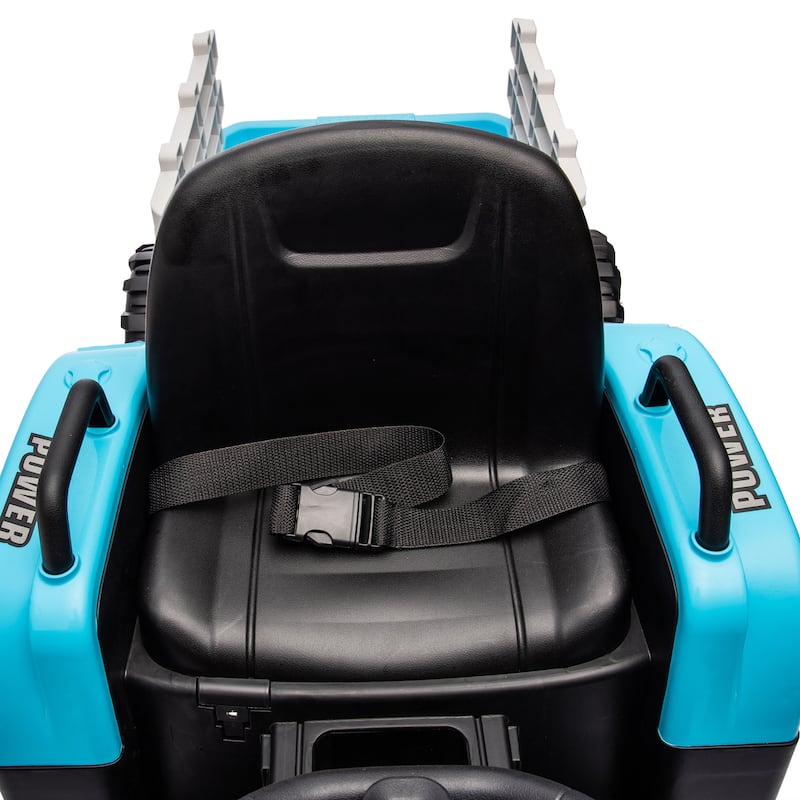 Ride on Tractor,Trailer,24VBattery Powered Electric Toy,200w*2motor 1.86-4.97MPH,Remote Control,3 speed adjustable,LED,safe belt