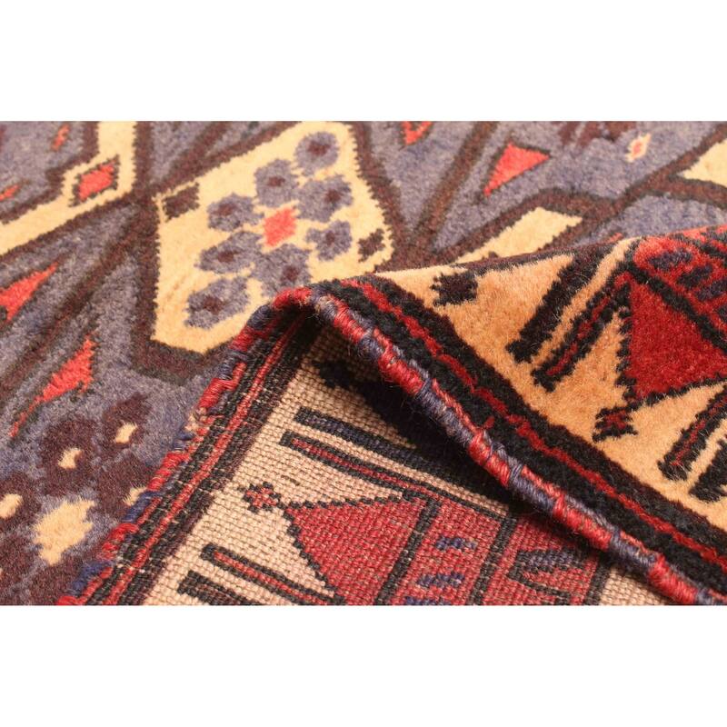 ECARPETGALLERY Hand-knotted Teimani Dark Navy Wool Rug - 2'10 x 3'9