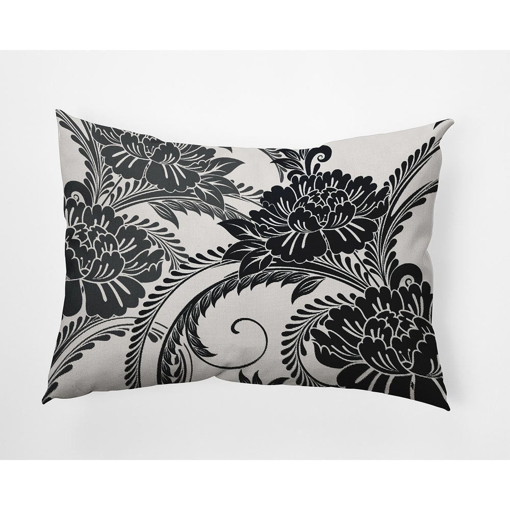 Flower Flourish Polyester Indoor Pillow