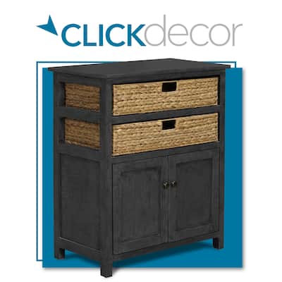 ClickDecor Nelson Storage Cabinet, Dark Gray
