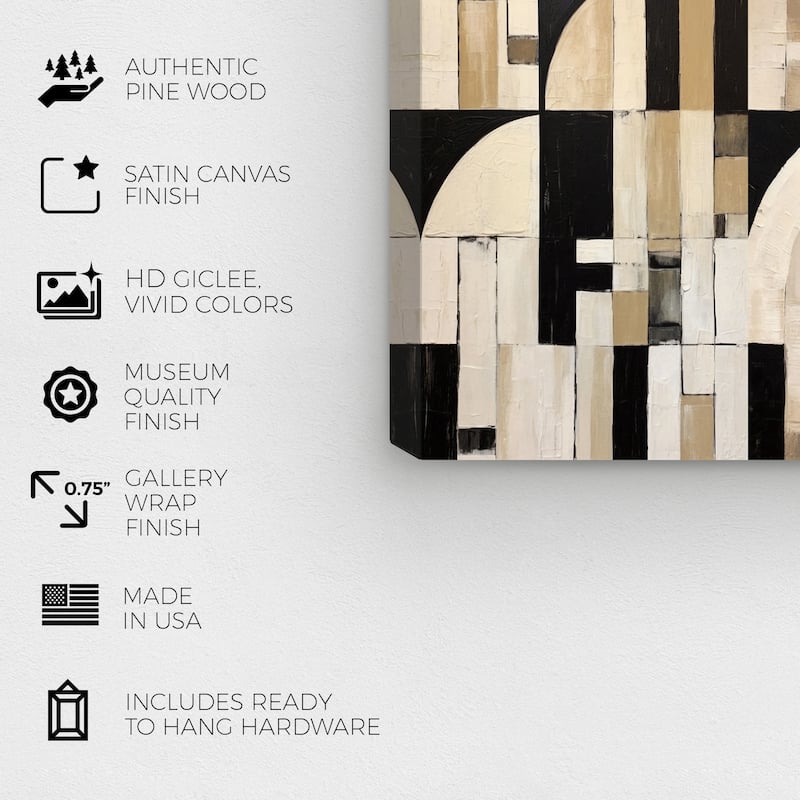 Wynwood Studio Canvas Abstract Klimt Abstract White and Cream White Modern & Contemporary Wall Art Canvas Print