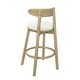 preview thumbnail 7 of 24, Christopher Knight Home - Ashley Contemporary Upholstered Round Cushion Bar Stools with Rubberwood Frame, Set of 2