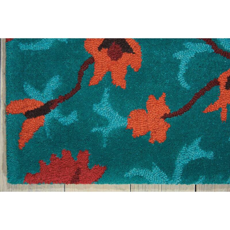 Nourison Suzani Abstract Floral Textured Hand-tufted Area Rug