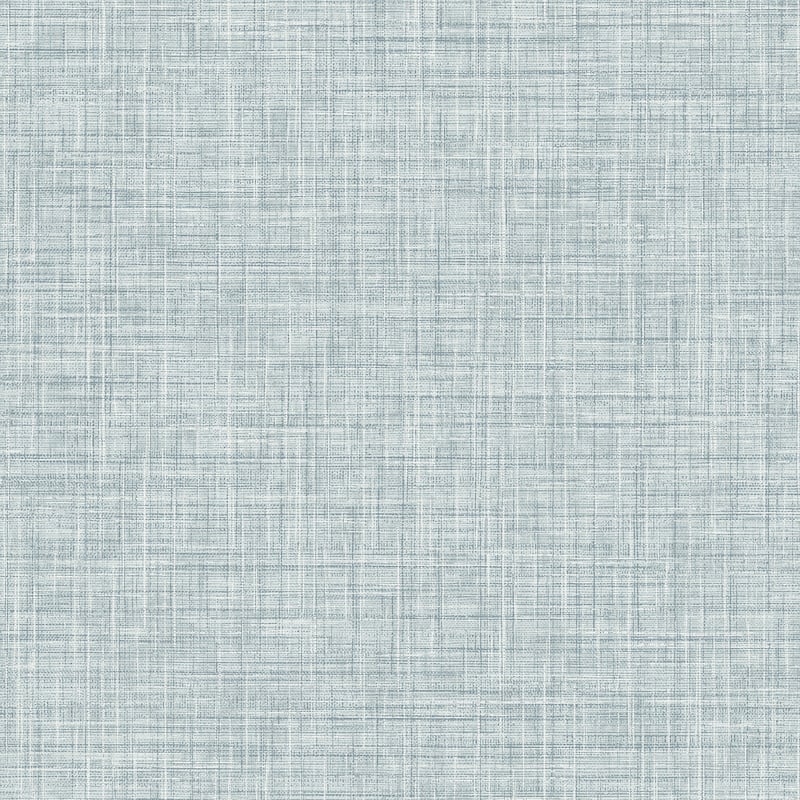 Benson Light Blue Faux Fabric Wallpaper