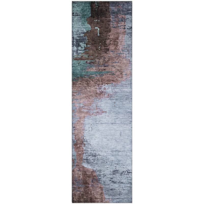 Premium Washable Super Soft Abstract Soid Mayfield Rug