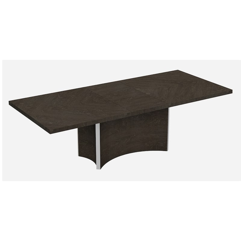 99" Gray Brown Solid Wood Dining Table