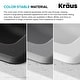 preview thumbnail 12 of 33, KRAUS Quarza Granite 33 inch 60/40 Undermount Drop-in Kitchen Sink