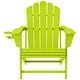 preview thumbnail 141 of 156, Aderson Outdoor Poly Adirondack Chair With Ottoman And Side Table 12-Piece Set