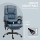preview thumbnail 50 of 63, Vinsetto Office Desk Chair Recliner, Height Adjustable Movable Lumbar Support with 6-Point Vibrating Massage