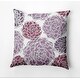 preview thumbnail 3 of 14, Olivia Floral Print Outdoor Pillow 16" x 16" - Light purple